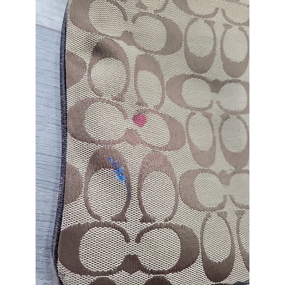 Coach Sutton Swingpack Crossbody #43976 Brown and Pink Canvas Vintage Y2K - Picture 4 of 8